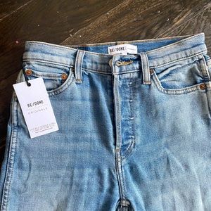 Brand New Never Worn Re/Done Originals Jeans Double Needle Long Comfort Stretch